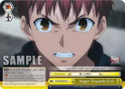 Anger Towards Evil #FS/S34-E034 · Weiss Schwarz