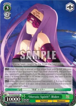 "Heroic Spirit" Rider #FS/S34-E036 · Weiss Schwarz