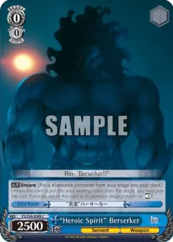 "Heroic Spirit" Berserker 「FS/S34-E089」「EN」