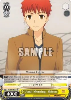 Usual Morning, Shirou 「FS/S34-TE03」「EN」