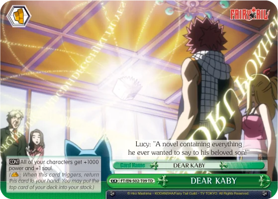DEAR KABY 「FT/S02-T09」「EN」