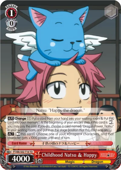 Childhood Natsu & Happy 「FT/S02-T14」「EN」