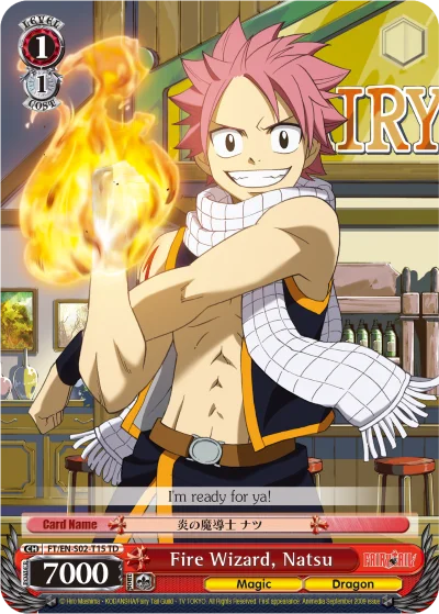 Fire Wizard, Natsu 「FT/S02-T15」「EN」