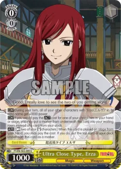 Ultra Close Type, Erza #FT/S02-009 · Weiss Schwarz