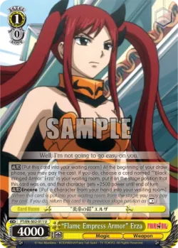 "Flame Empress Armor" Erza #FT/S02-011 · Weiss Schwarz
