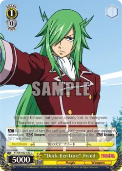 "Dark Ecriture" Fried #FT/S02-022 · Weiss Schwarz