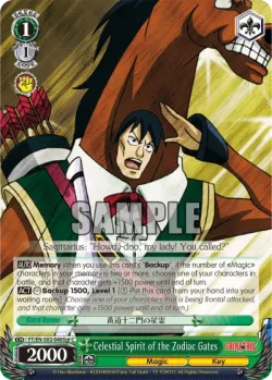 Celestial Spirit of the Zodiac Gates #FT/S02-046Sgr · Weiss Schwarz