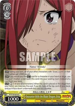 Encounter With the Blade Dragon, Erza #FT/S120-E018 · Weiss Schwarz