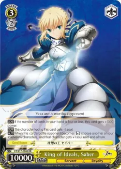 King of Ideals, Saber #FZ/S17-E002 · Weiss Schwarz