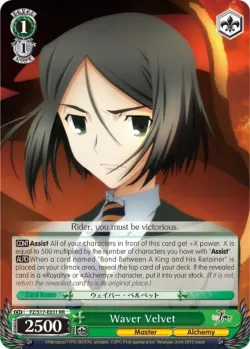 Waver Velvet #FZ/S17-E031 · Weiss Schwarz