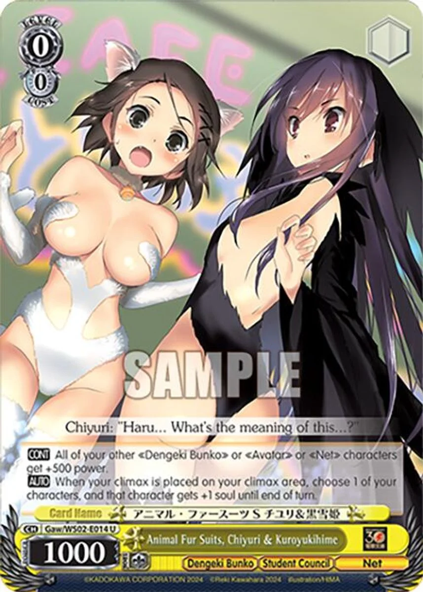 Animal Fur Suits, Chiyuri & Kuroyukihime 「Gaw/WS02-E014」「EN」