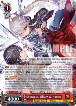Shiawase, Oliver & Nanao #Gnm/WS02-E084 · Weiss Schwarz