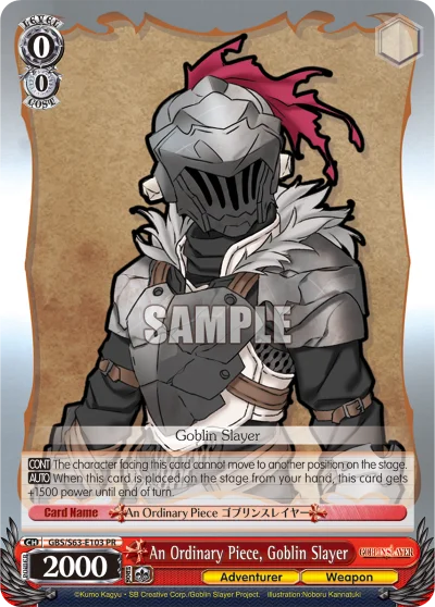 An Ordinary Piece, Goblin Slayer 「GBS/S63-E103」「EN」