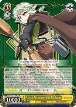 Natural Adventurer, High Elf Archer #GBS/S63-E002 · Weiss Schwarz