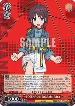 TOGENASHI TOGEARI, Nina #GCR/SE48-E03 · Weiss Schwarz