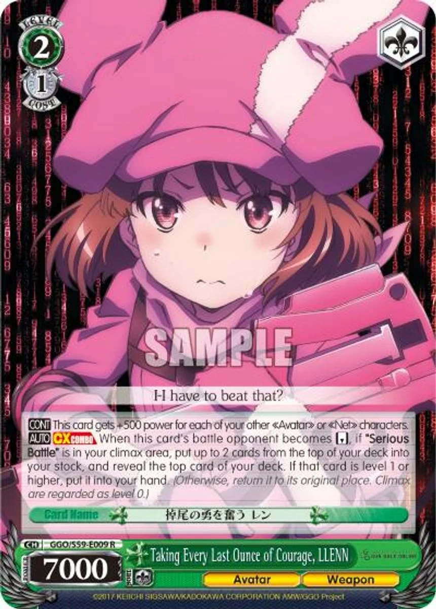 Taking Every Last Ounce of Courage, LLENN 「GGO/S59-E009」「EN」