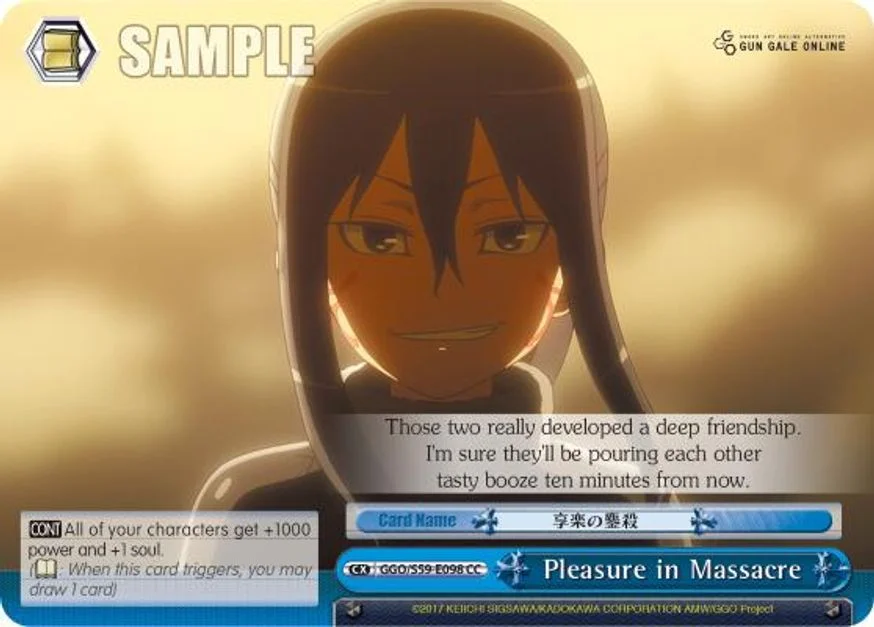 Pleasure in Massacre 「GGO/S59-E098」「EN」