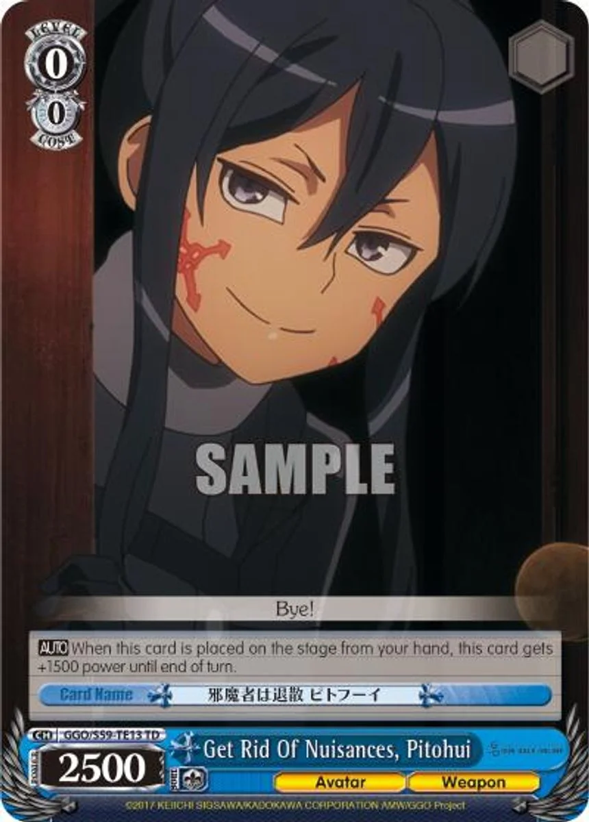 Get Rid Of Nuisances, Pitohui 「GGO/S59-TE13」「EN」