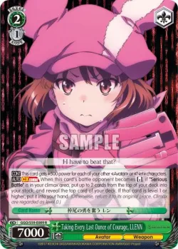 Taking Every Last Ounce of Courage, LLENN #GGO/S59-E009 · Weiss Schwarz