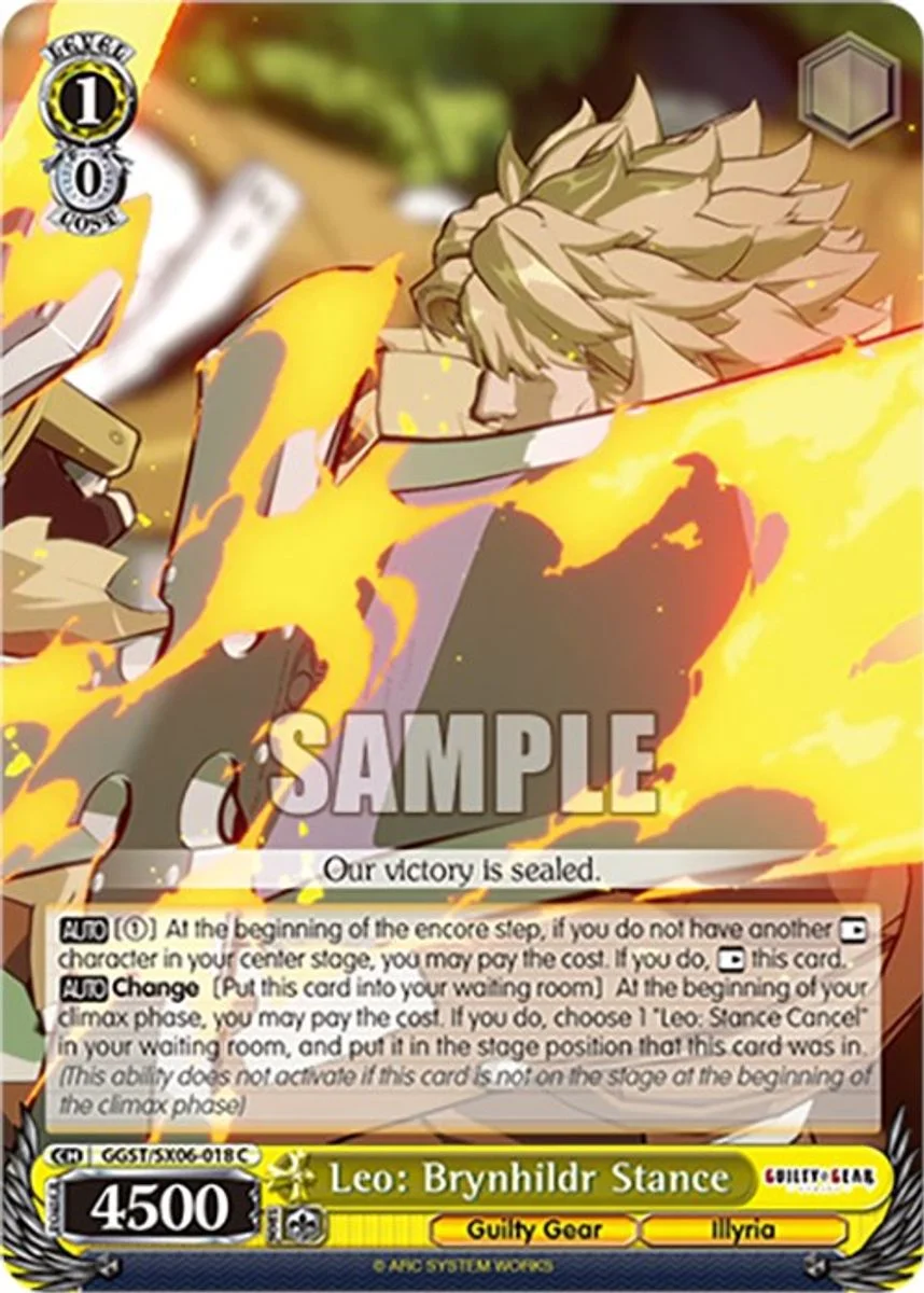 Leo: Brynhildr Stance 「GGST/SX06-018」「EN」