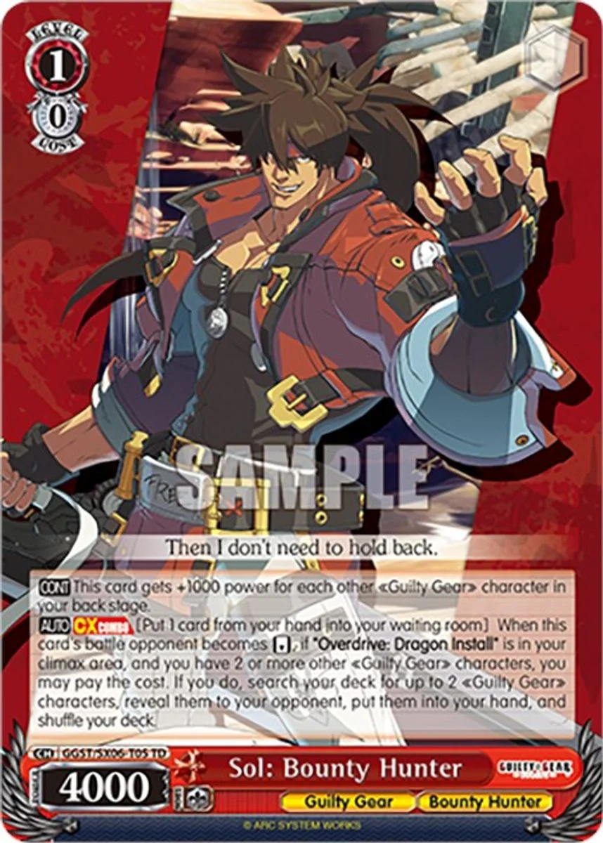 Sol: Bounty Hunter 「GGST/SX06-T05」「EN」