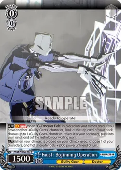 Faust: Beginning Operation 「GGST/SX06-084」「EN」