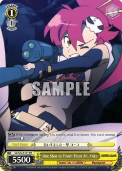 One Shot to Finish Them All, Yoko 「GL/S52-E101」「EN」