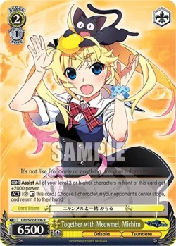 Together with Meowmel, Michiru #GRI/S72-E006 · Weiss Schwarz