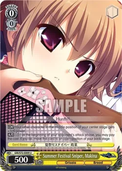 Summer Festival Sniper, Makina #GRI/S72-E009 · Weiss Schwarz