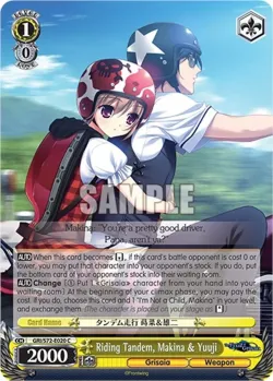 Riding Tandem, Makina & Yuuji #GRI/S72-E020 · Weiss Schwarz