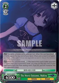 The Worst Outcome, Makina #GRI/S72-E039 · Weiss Schwarz