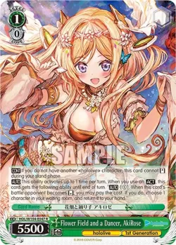 Flower Field and a Dancer, AkiRose #HOL/W104-E047 · Weiss Schwarz