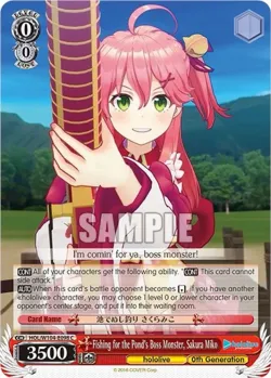Fishing for the Pond’s Boss Monster, Sakura Miko 「HOL/W104-E098」「EN」