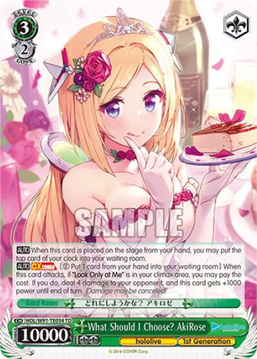 What Should I Choose? AkiRose 「HOL/W91-TE034」「EN」