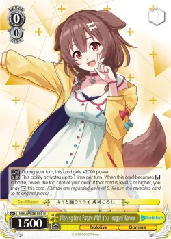 Wishing for a Future With You, Inugami Korone #HOL/WE36-E03 · Weiss Schwarz