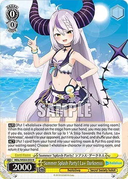 Summer Splash Party! La+ Darknesss #HOL/WE44-E03 · Weiss Schwarz