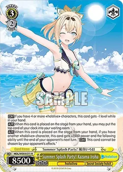 Summer Splash Party! Kazama Iroha 「HOL/WE44-E11」「EN」