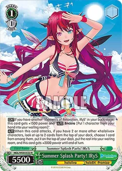 Summer Splash Party! IRyS 「HOL/WE44-E22」「EN」