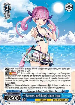 Summer Splash Party! Minato Aqua 「HOL/WE44-E48」「EN」