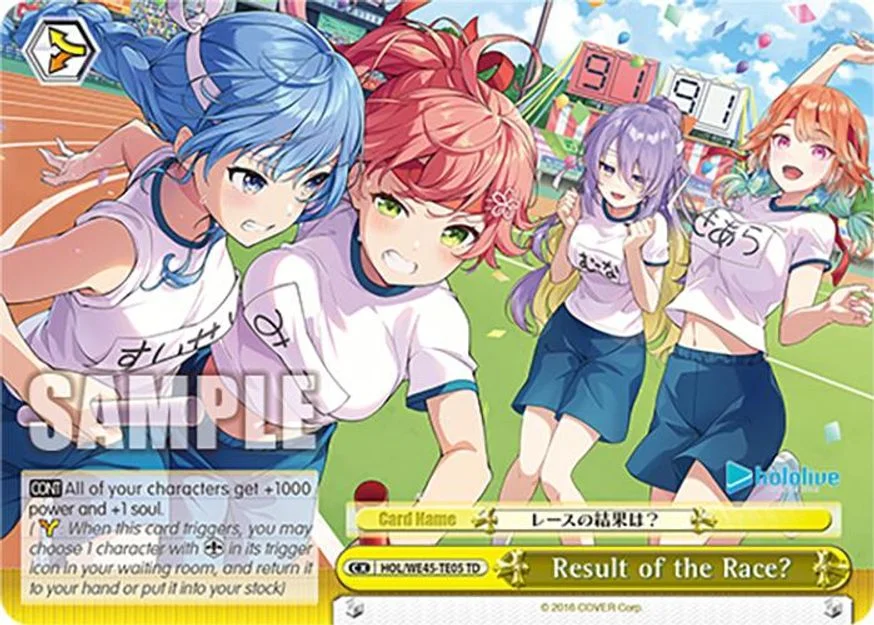 Result of the Race? 「HOL/WE45-TE05」「EN」