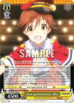 new generations, Mio #IMC/W41-E008 · Weiss Schwarz