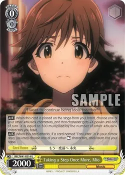 Taking a Step Once More, Mio #IMC/W41-E014 · Weiss Schwarz