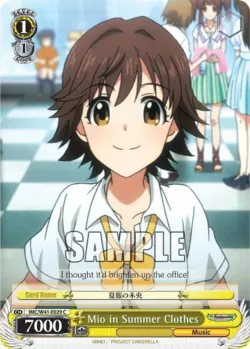Mio in Summer Clothes #IMC/W41-E029 · Weiss Schwarz