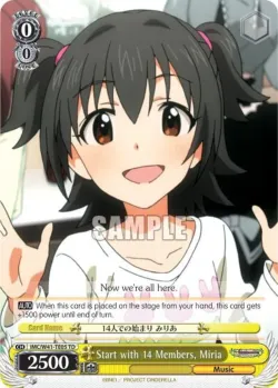 Start with 14 Members, Miria #IMC/W41-TE05 · Weiss Schwarz