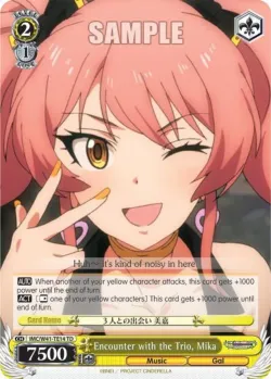 Encounter with the Trio, Mika #IMC/W41-TE14 · Weiss Schwarz