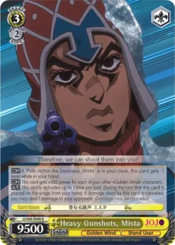 Heavy Gunshots, Mista #JJ/S66-E008 · Weiss Schwarz