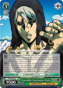 Unavoidable Assassination, Risotto #JJ/S66-E034 · Weiss Schwarz