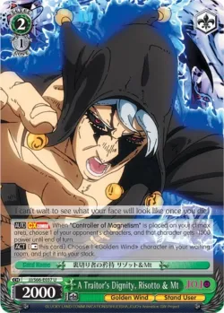 A Traitor's Dignity, Risotto & Mt #JJ/S66-E037 · Weiss Schwarz