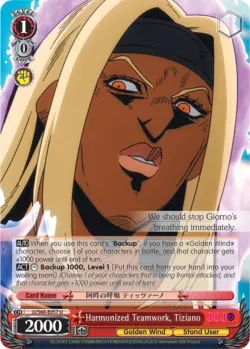 Harmonized Teamwork, Tiziano #JJ/S66-E057 · Weiss Schwarz