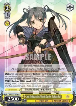 2nd Shokaku-class Aircraft Carrier, Zuikaku-Kai #KC/S31-E018 · Weiss Schwarz